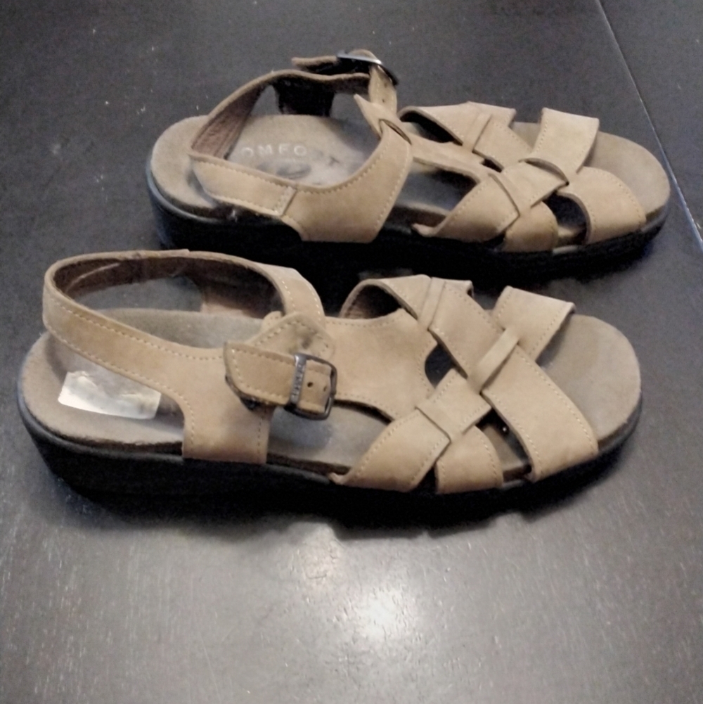Vintage Women's Dexter USA Comfort Leather Sandal Size 8.5